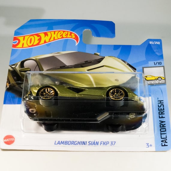ホットウィール ランボルギーニ 限定 激レア ホットウィール ランボルギーニ シアン FKP37 - 工場出荷時（初版