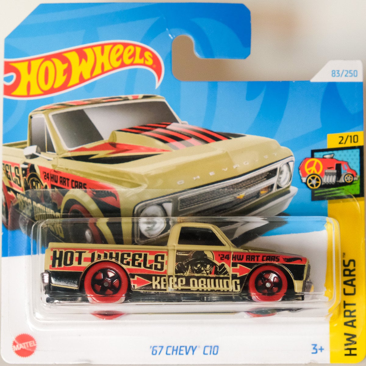 Hot Wheels 67 Chevy C10 24 HW ART CARS Etsy