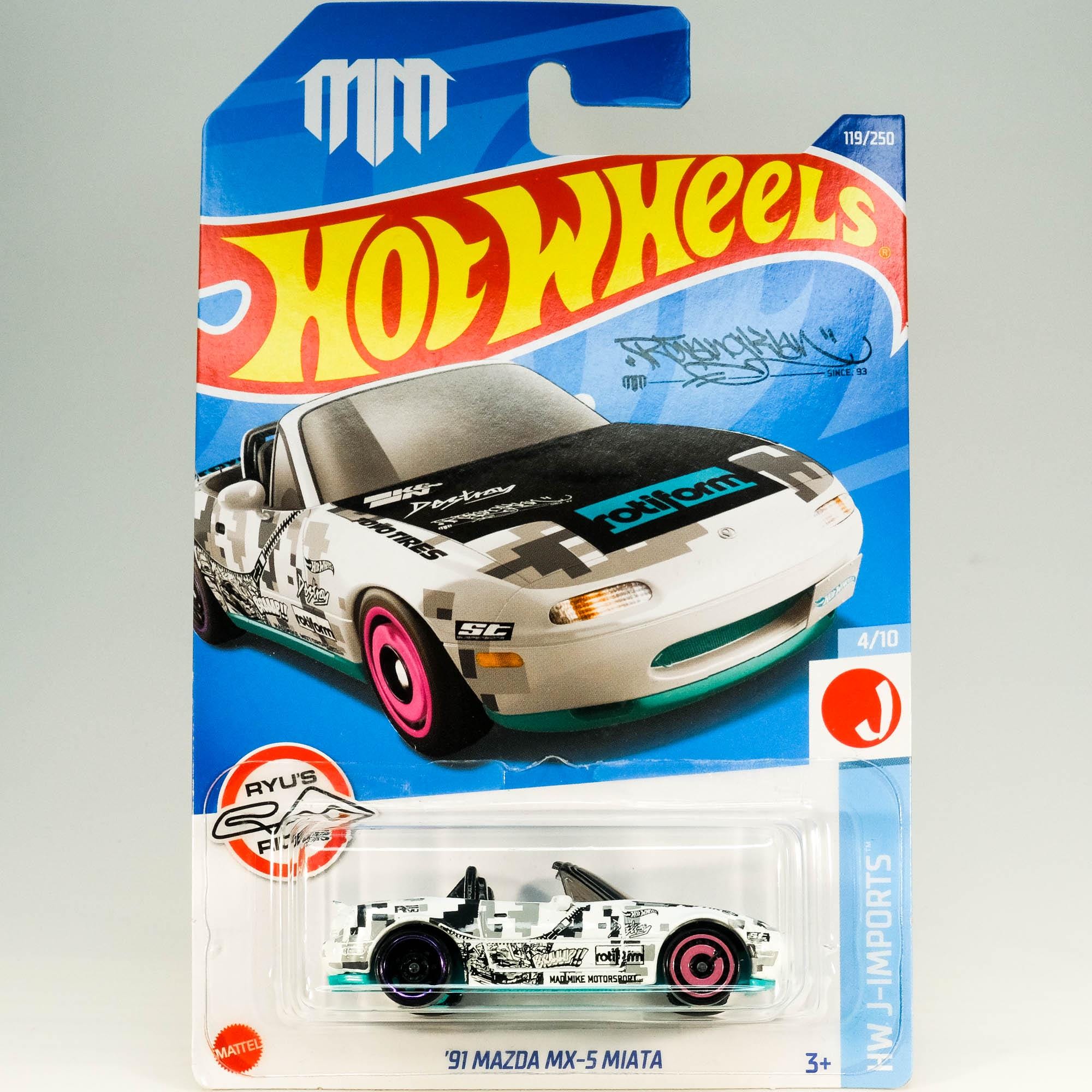 Hot Wheels Mazda MX-5 Miata '91 - Mad Mike Motorsport (2022 Hot Wheels Mazda MX-5 Miata '91 - Mad Mike Motorsport (2022