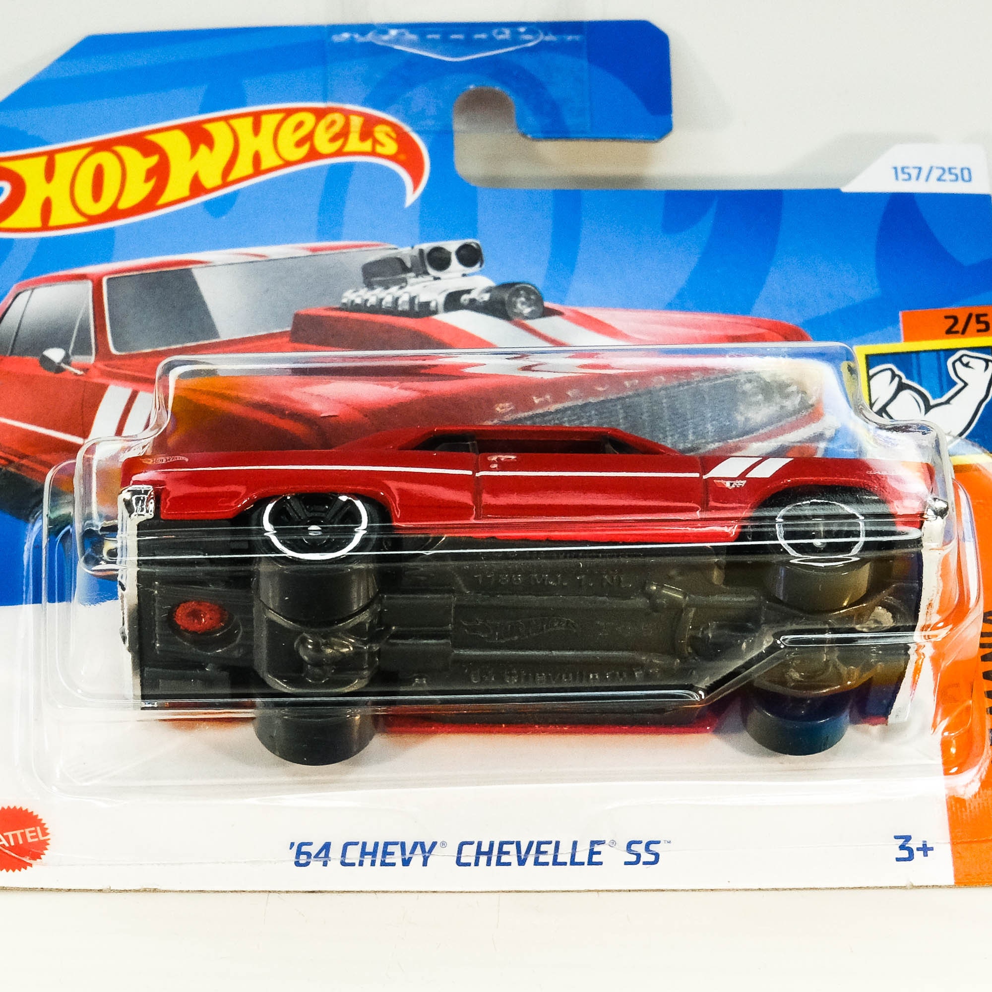 ホットウィール ★ 64 CHEVY CHEVELLE SS ★ 4台セット Hot Wheels - '64 Chevy Chevelle SS (Satin Blue) [Factory