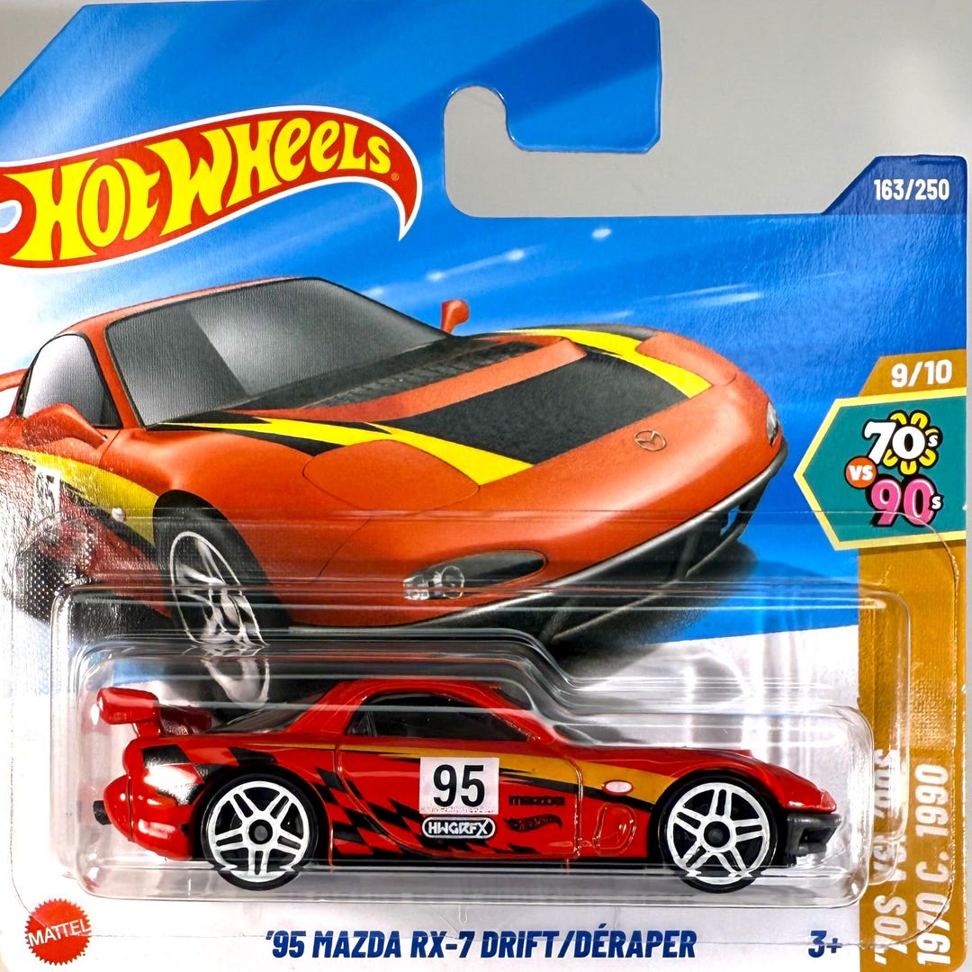 Hot Wheels '95 Mazda RX-7 Drift - '70S Vs '90S - Etsy
