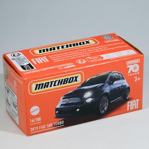 Streichholzschachtel 2019 fiat 500 Turbo
