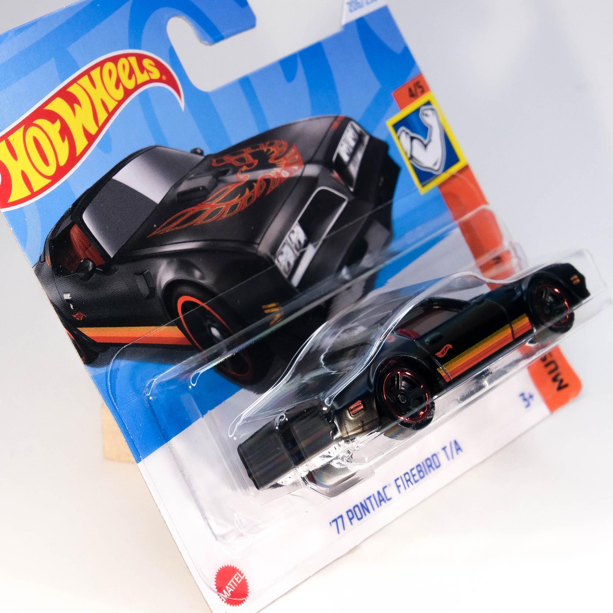 ミニカー Hot Wheels '77 Pontiac Firebird Amazon.com: Hot Wheels '77 Pontiac Firebird, HW Flames 5/10