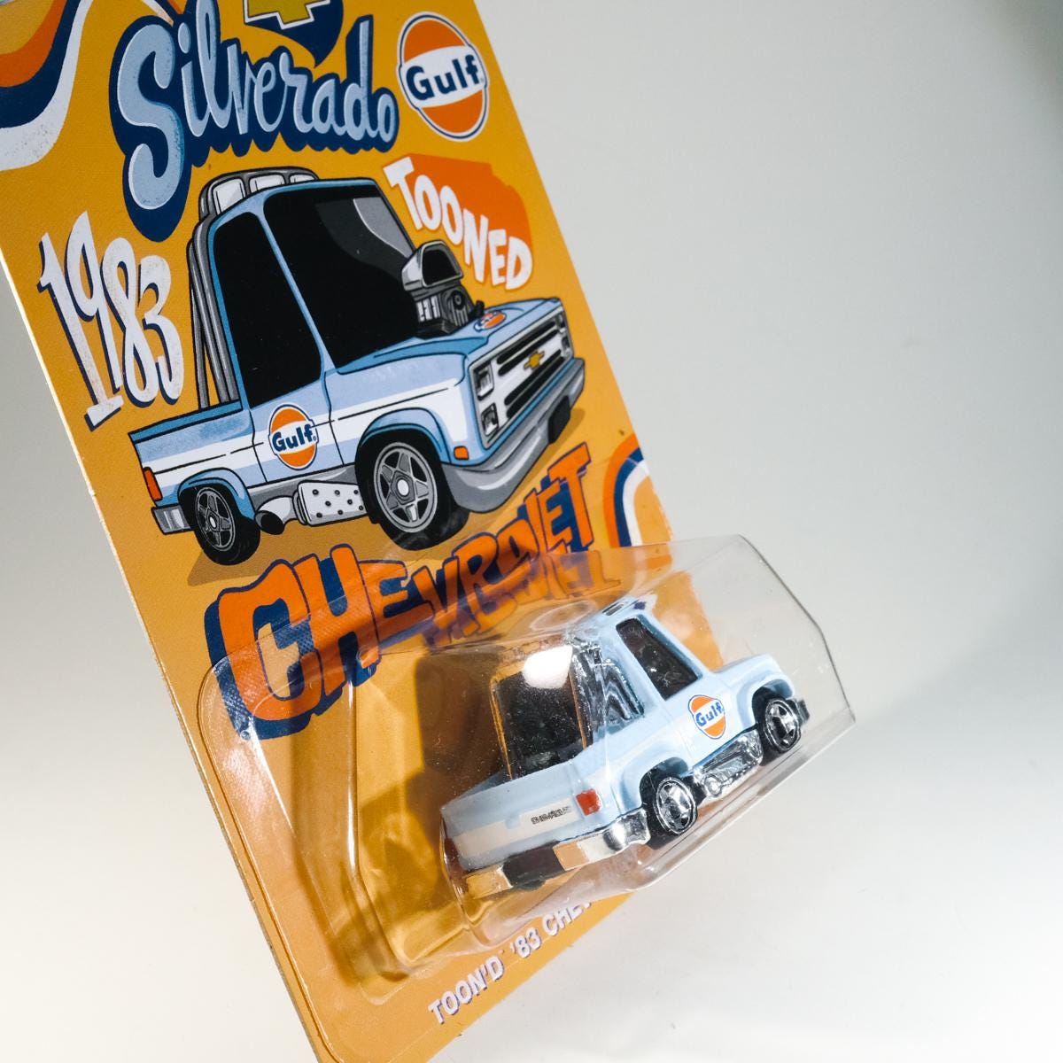Hot Wheels Toon'd '83 Chevy Silverado - Silver Series, Tooned Gulf