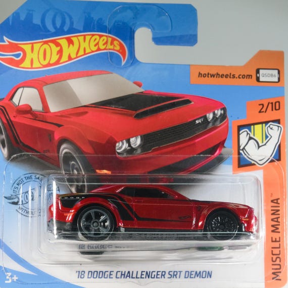 Hot Wheels '18 Dodge Challenger SRT Demon - Muscle Mania - Etsy