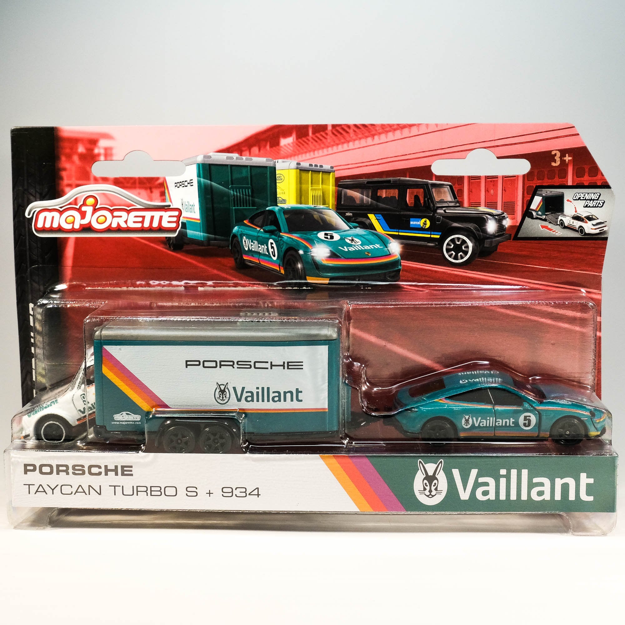 Majorette Porsche Taycan Turbo & 934 Race Trailer Set - Etsy