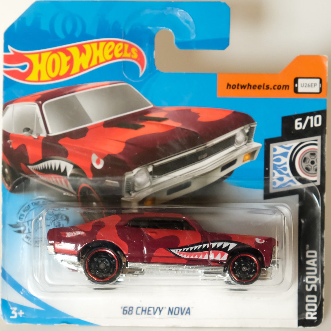 Hot Wheels '68 Chevy Nova - Rod Squad - Etsy