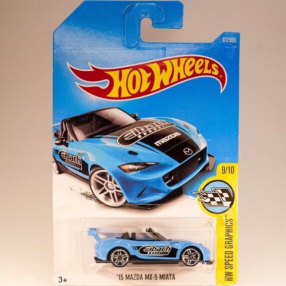 ミニカー '15 MAZDA MX-5 MIATA Hot Wheels Hot Wheels '15 Mazda MX-5 Miata - HW Speed Graphics - Etsy