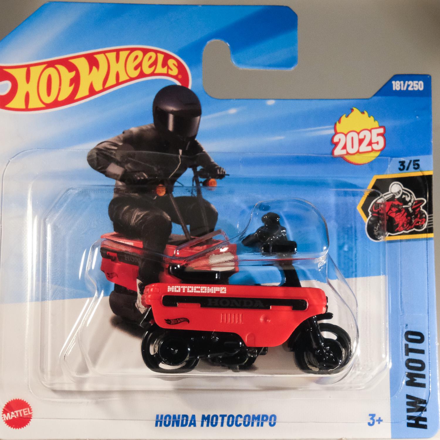 Hotwheels HONDA MOTOCOMPO 10台 Hot Wheels Mainline 2025 Case J HONDA MOTOCOMPO Long Card