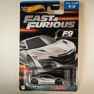 Hot Wheels Fast & Furious '17 Acura NSX 9/10 - F9 the Fast Saga - Etsy