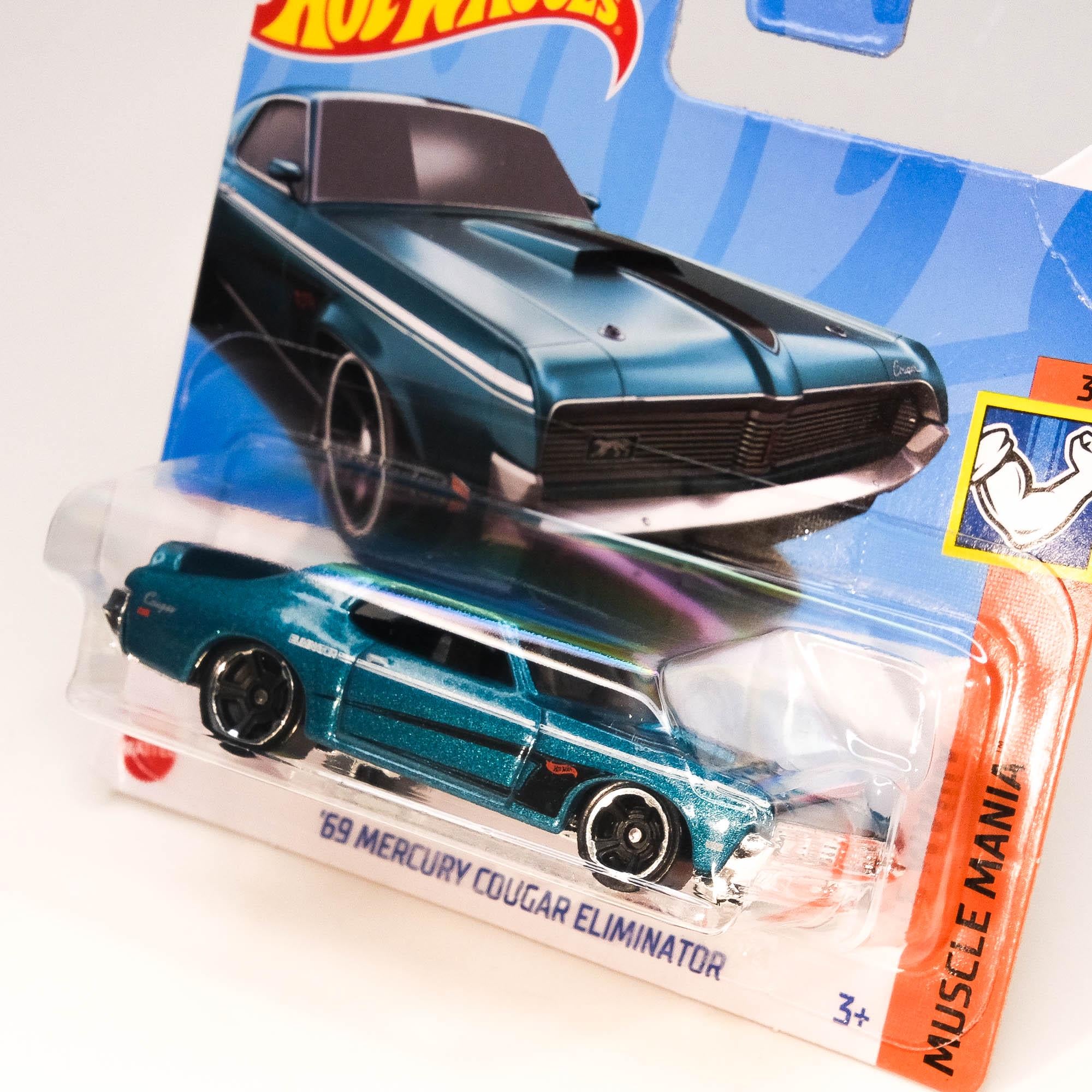 Hot Wheels ´69 Mercury Cougar Eliminator – Muscle Mania Serie 3/5, 1:64, Grün Metallic, 2024
