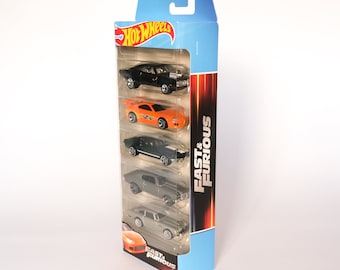 Hot Wheels Fast & Furious Coleção Hot Wheels de cinco pacotes - edição limitada rara