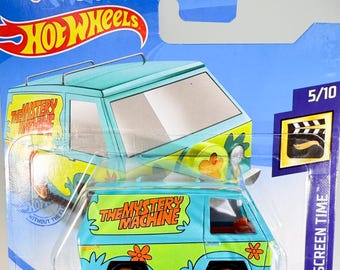 Hot Wheels Scooby Doo Van: Mystery Machine Toy - 1 64 Scale Model