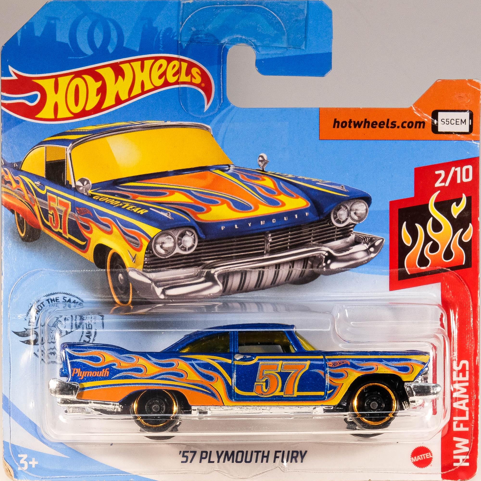 Hot Wheels '57 Plymouth Fury - HW Flames - Etsy