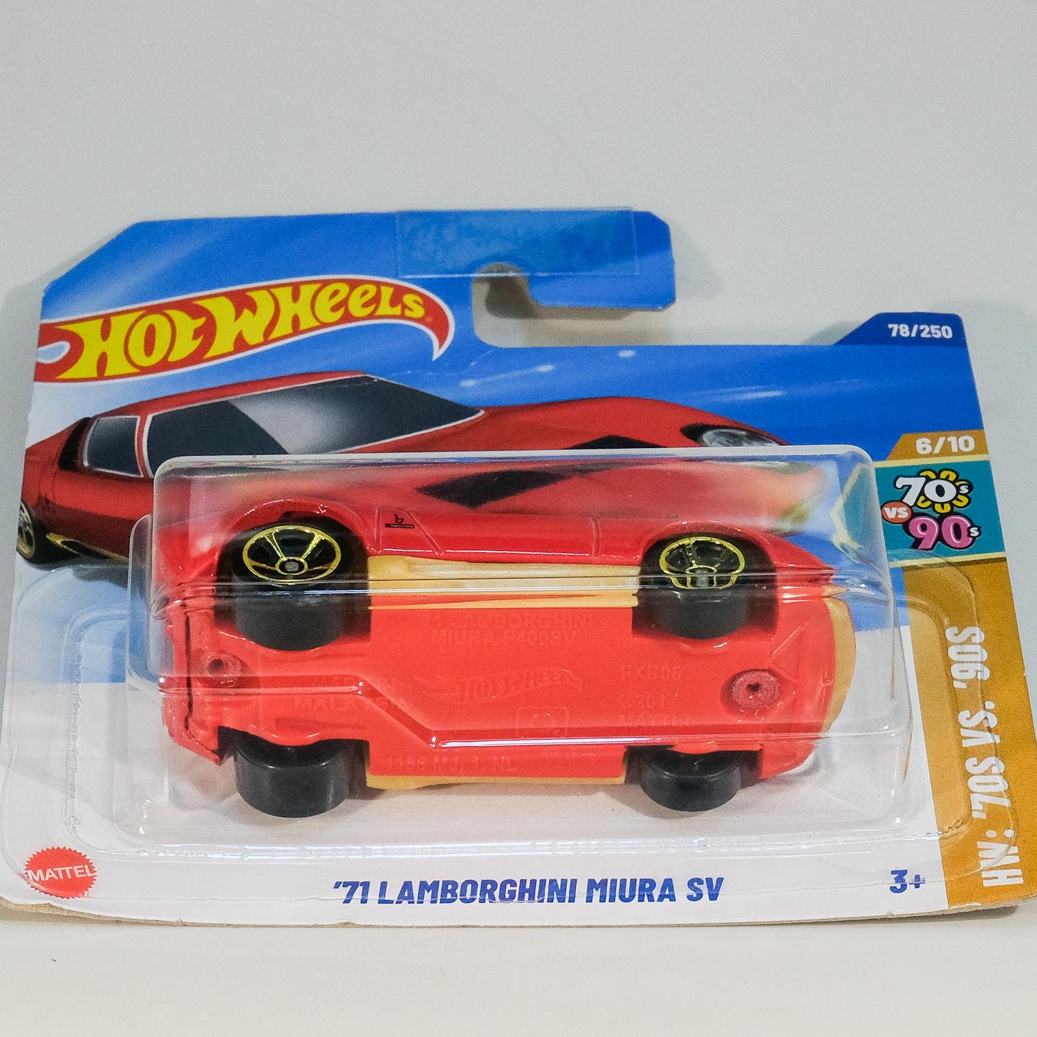 Hot Wheels '71 Lamborghini Miura SV - HW: Anos 70 VS Anos 90 - Etsy
