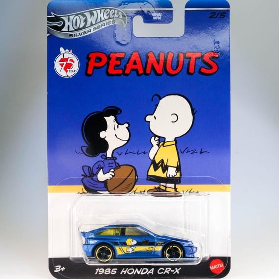Hot Wheels 1985 Honda CR-X - Peanuts 75 Years - Etsy