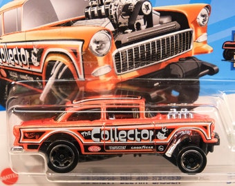 Hot Wheels '55 Chevy Bel Air Gasser Diecast - Nostalgic Drag Race