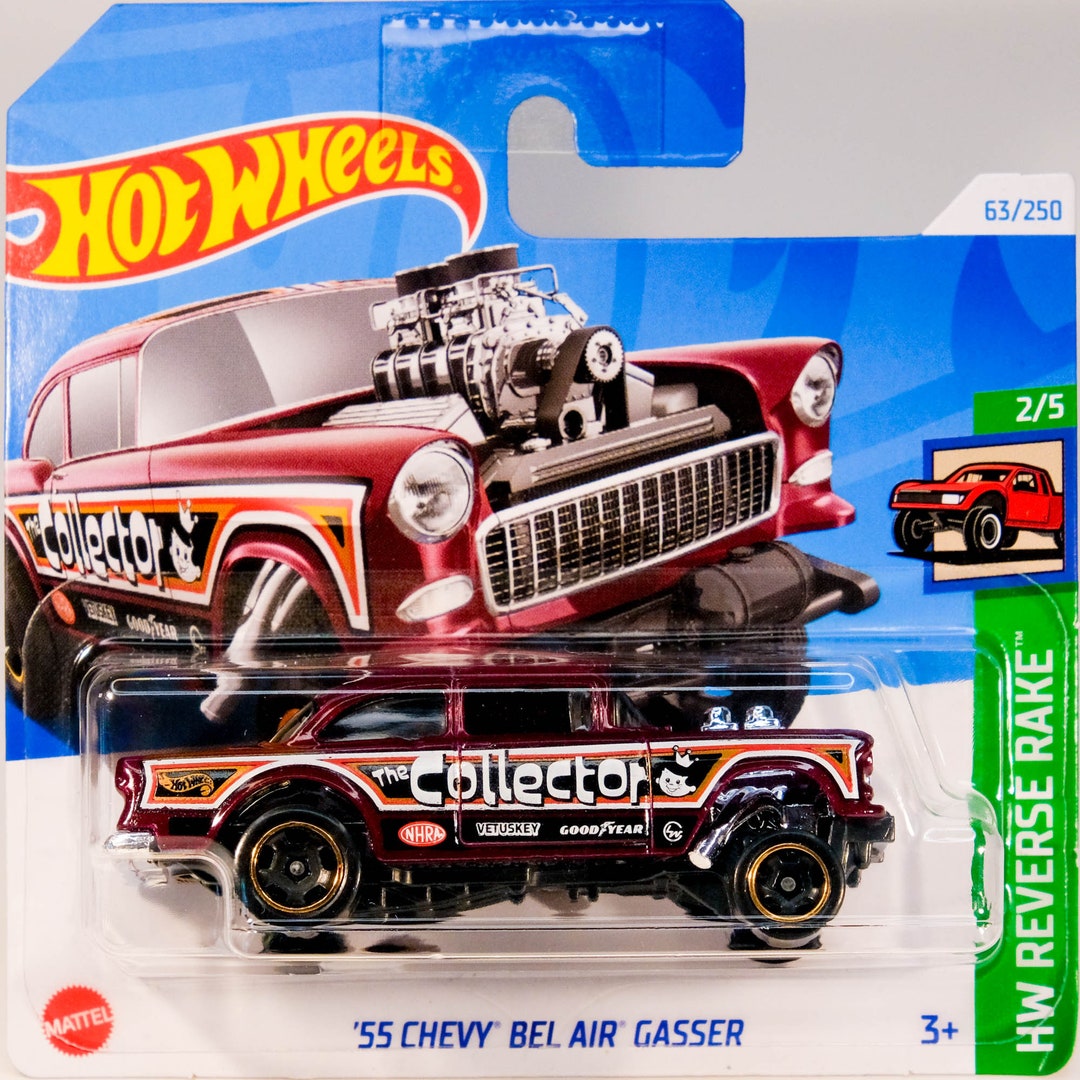 Hot Wheels '55 Chevy Bel Air Gasser - HW Reverse Rake - Etsy