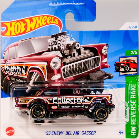 Hot Wheels '55 Chevy Bel Air Gasser - HW Reverse Rake - Etsy