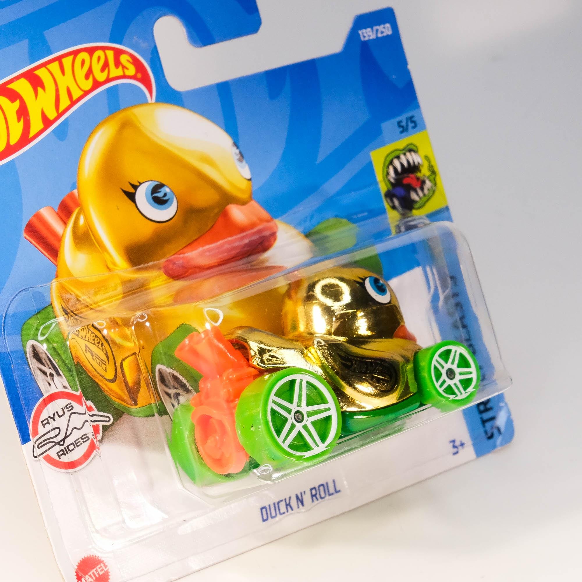 Hot Wheels Duck N' Roll（ダックン・ロール）2台セット HOT WHEELS Gold TREASURE HUNT DUCK N' ROLL Variation Rubber