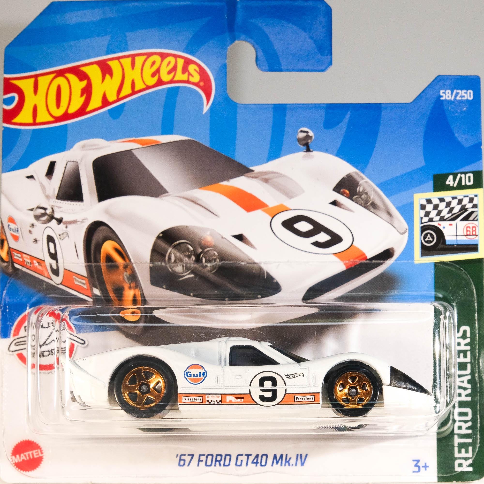 Hot Wheels '67 Ford GT 40 -MK.IV (gulf Edition) - Retro
