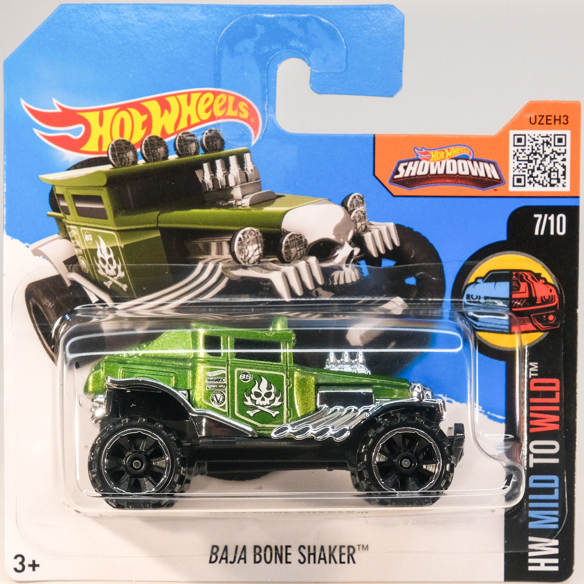 Hot Wheels Baja Bone Shaker - Série HW Art Cars 2023, Carte Courte, Modèle HKH47 Scellé