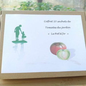 Scatola da 10 bustine di semi di pomodoro dell'orto Pot'à'Jo