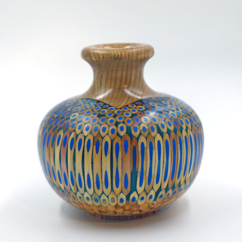 Color Pencils Vase Wooden Core Handmade Vase Cast in Etsy