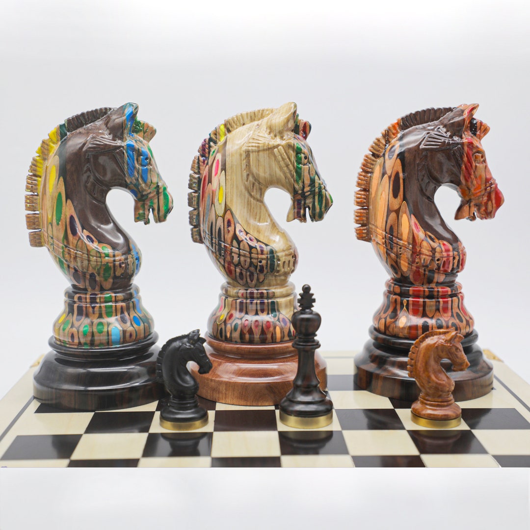 6 Giant Chess Pieces King - Queen - Bishop - Rook - Knight - Pawn | Super  Deluxe Chess