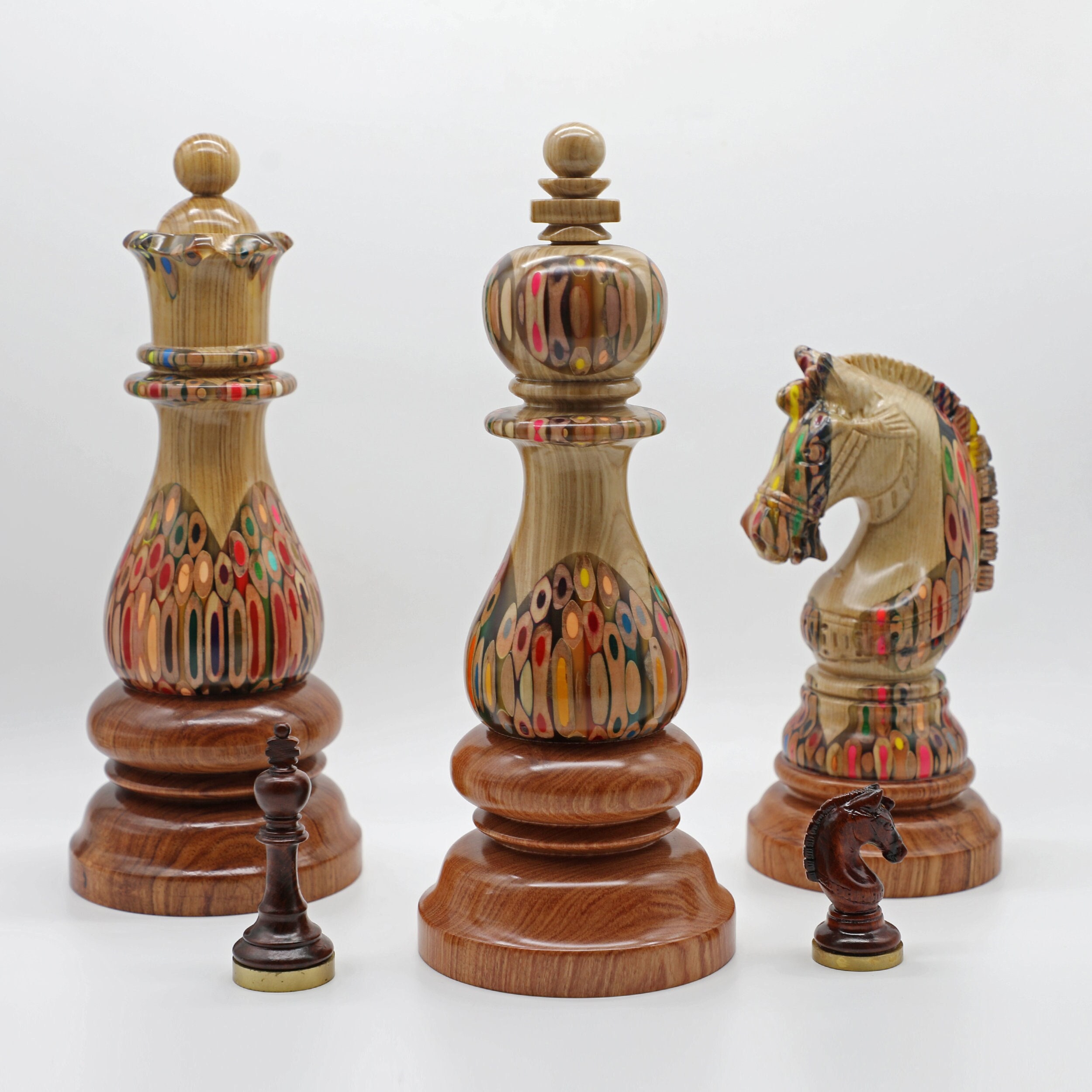 Ensemble 3 Pièces D'échecs