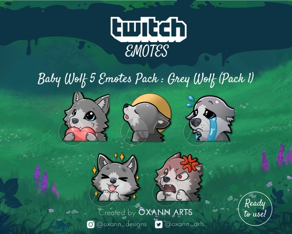 5x Grey Wolf Emotes Pack Pour Twitch Mignon Bebe Loup Loup Etsy 5x Grey Wolf Emotes Pack Pour Twitch Mignon Bebe Loup Loup Etsy