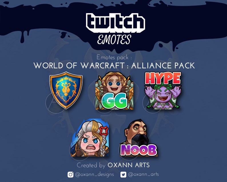 World of Warcraft Emotes ALLIANCE Shadowlands Celebration | Etsy