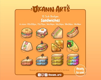 Keks-Abzeichen für Twitch/Discord - Piercings für Abo/Bit/Chainpunkte/Emotes (12er-Pack)