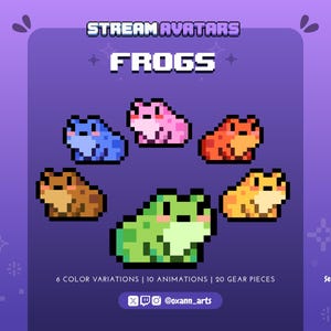 KIKKERSTROOMAVATARS voor Twitch | Leuke streaming interactieve kijkerhuisdieren/personages | Streamer-widget