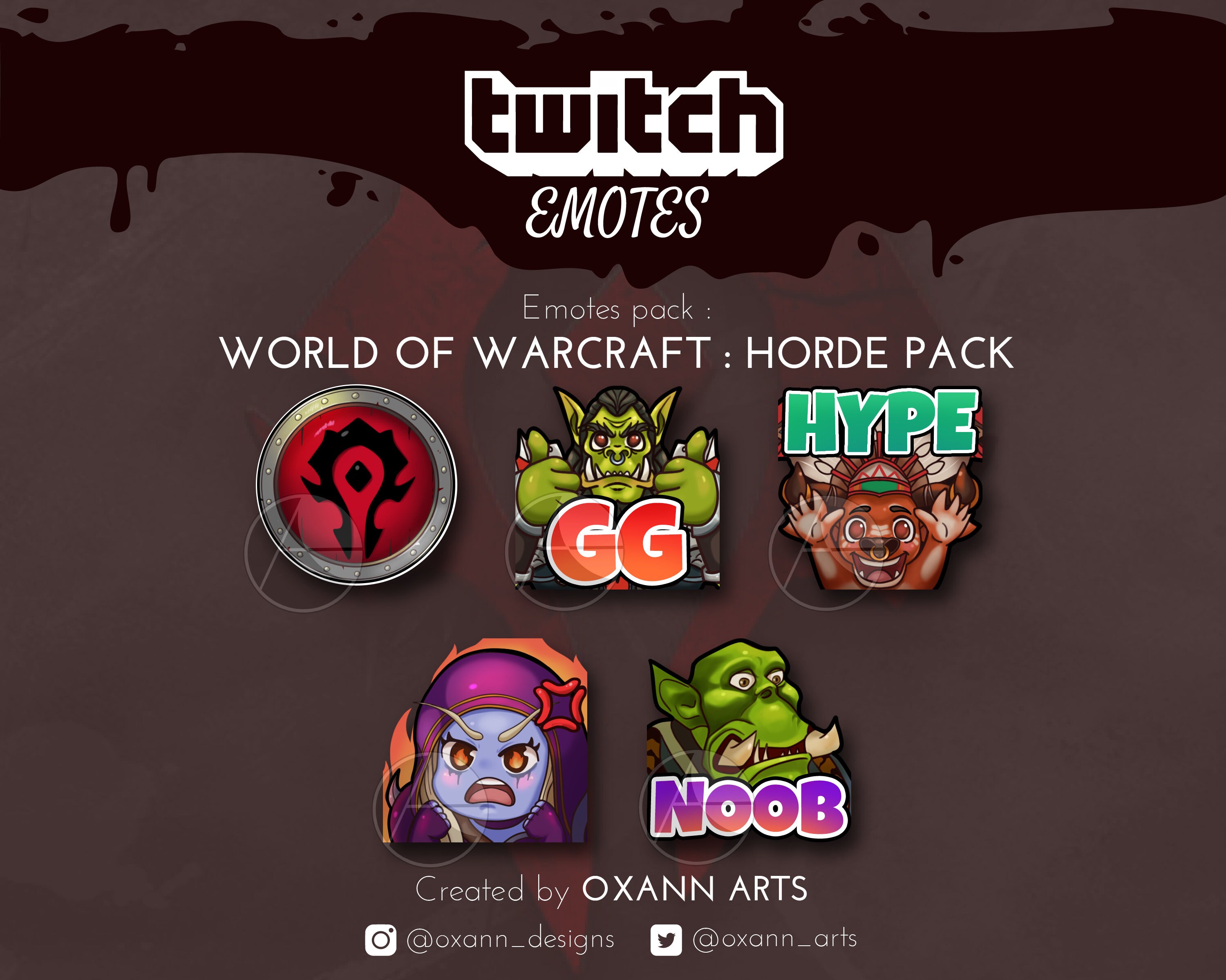 World of Warcraft Emotes HORDE Shadowlands Celebration | Etsy