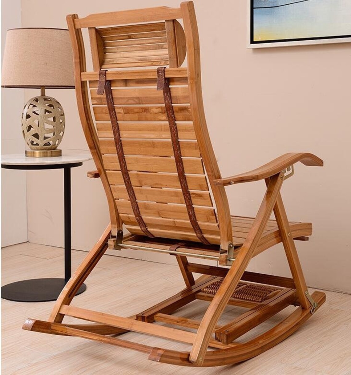 Bamboo Rocking Chair Bamboo Furniture Outdoor/Indoor Rocker Etsy