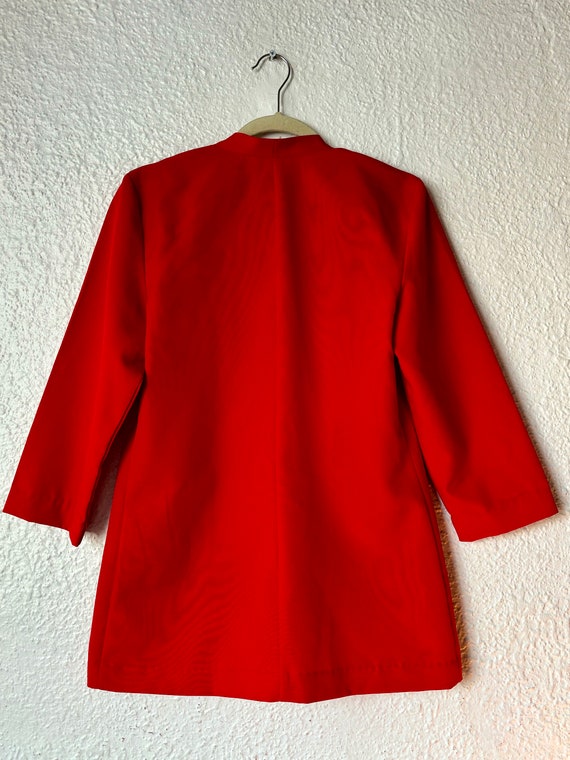 1990s Red and Black Button Jacket - image 3