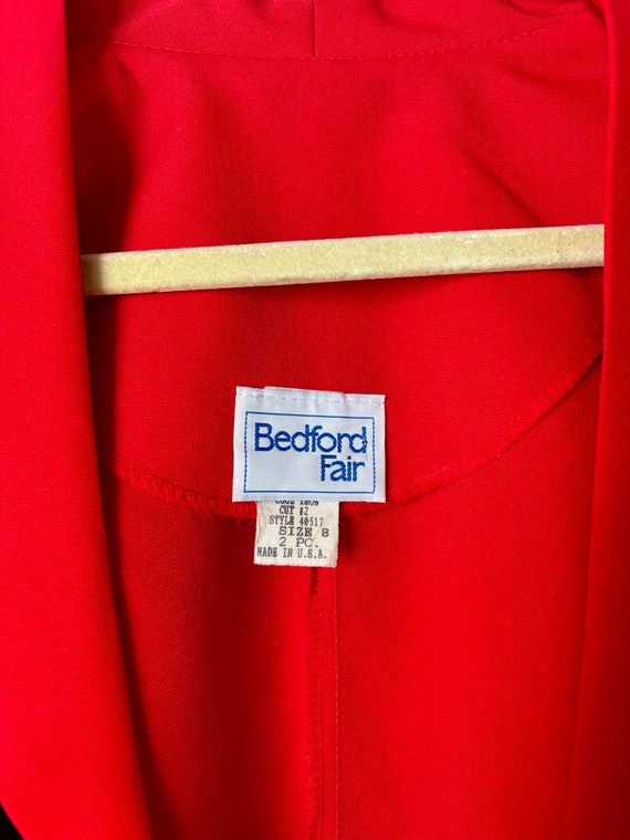 1990s Red and Black Button Jacket - image 4