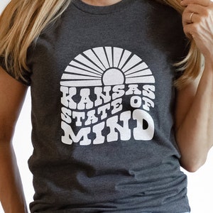 Archivos SVG del estado de la mente de Kansas - Arte de la palabra de Kansas - Estados svg - Archivos de corte de Kansas para cricut - Vector de Kansas