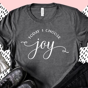 Today I Choose Joy SVG - fun word art - Joy svg - Choose Joy cut files for cricut - Choose Joy vector