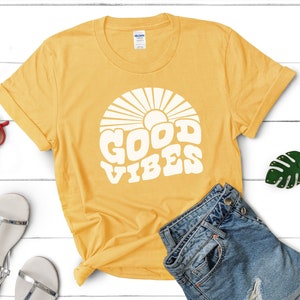 Good Vibes Retro SVG - lustige Word Art - Vacation svg - Good Vibes Retro Schnittdateien für Cricut - Good Vibes Vektor