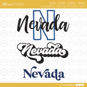 Nevada SVG files - Nevada word art - States svg - Nevada cut files for cricut - Nevada vector
