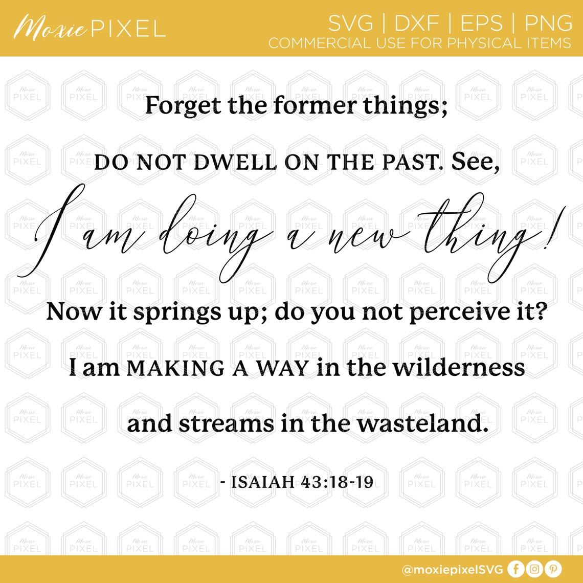 I Am Doing A New Thing Scripture Printable - Inspirational Wall Art ...