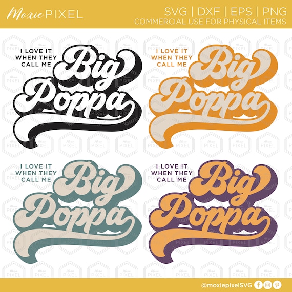 Love It When You Call Me Big Poppa, Funny Father's Day Greeting Card Love It When You Call Me Big Poppa, Funny Father's Day Greeting Card