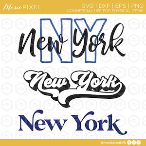 New York SVG files New York word art States svg New York cut files for cricut New York vector image 1