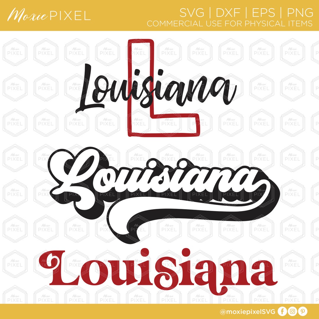 Louisiana SVG Files Louisiana Word Art States Svg Louisiana Cut Files ...