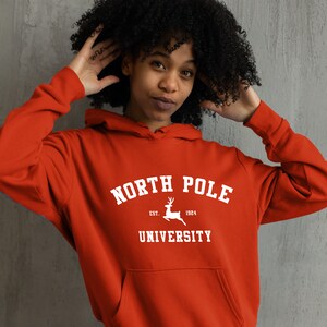North Pole University SVG - Christmas clip art - Reindeer graphic - Christmas cut files for cricut
