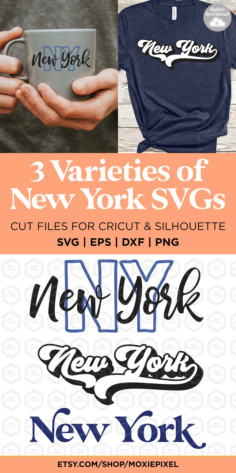 New York SVG files New York word art States svg New York cut files for cricut New York vector image 5