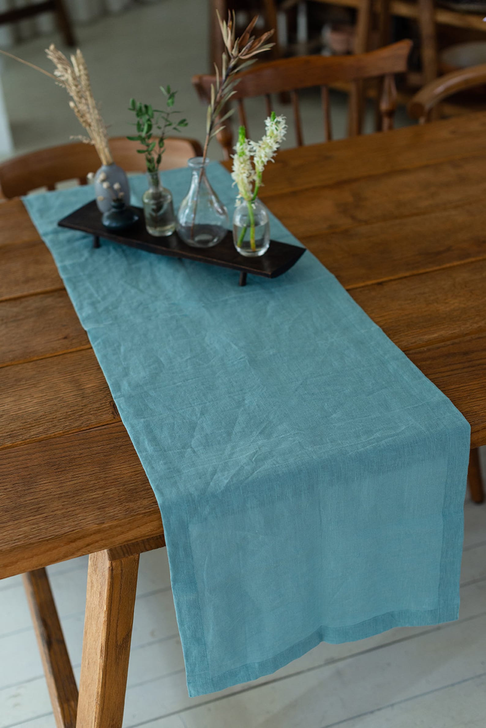 Linen Table Runner in Various Colors. Kitchen Table Decor / Etsy