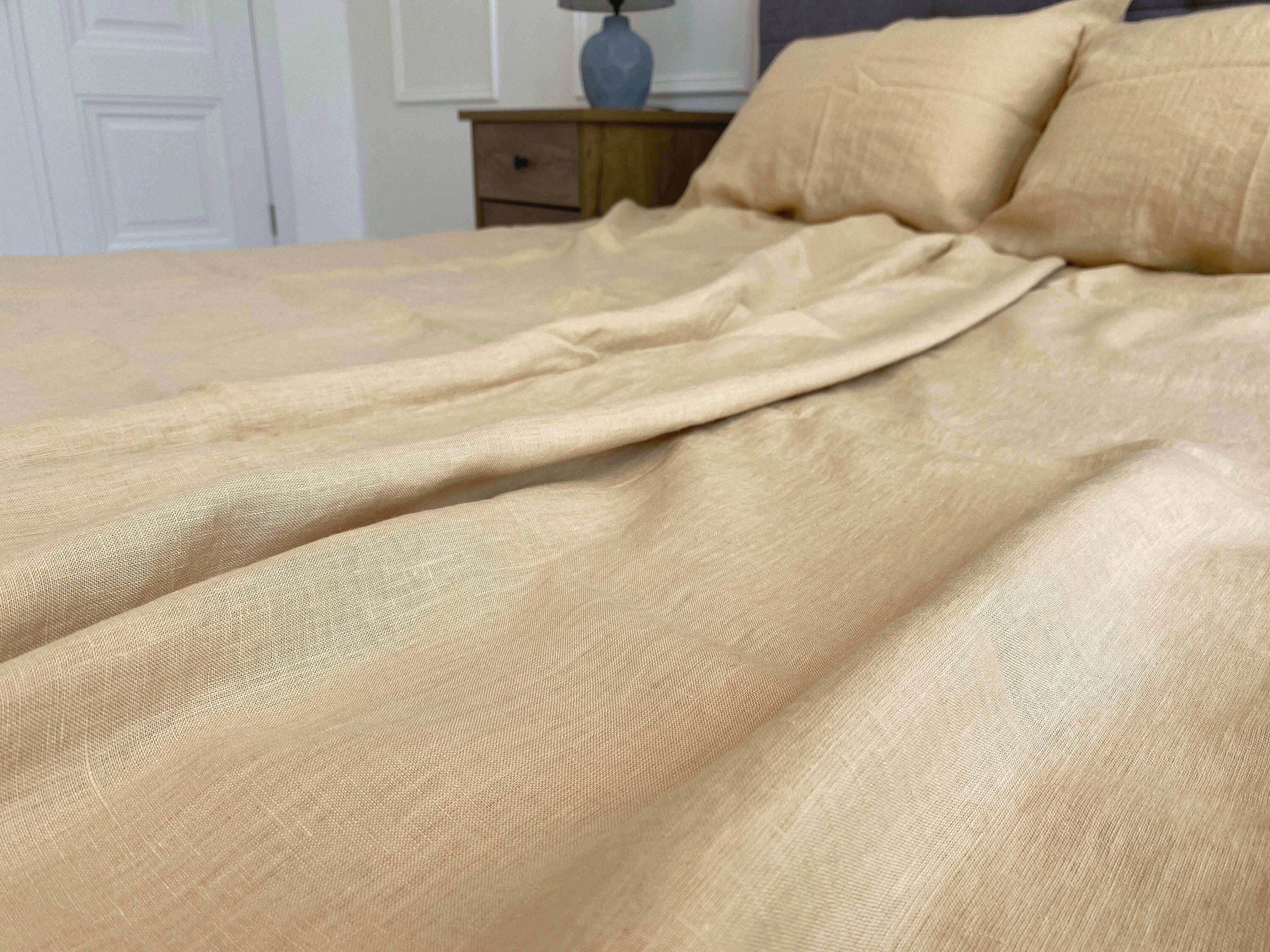 Linen Duvet Cover in caramel / Linen Duvet Cover in Twin Etsy